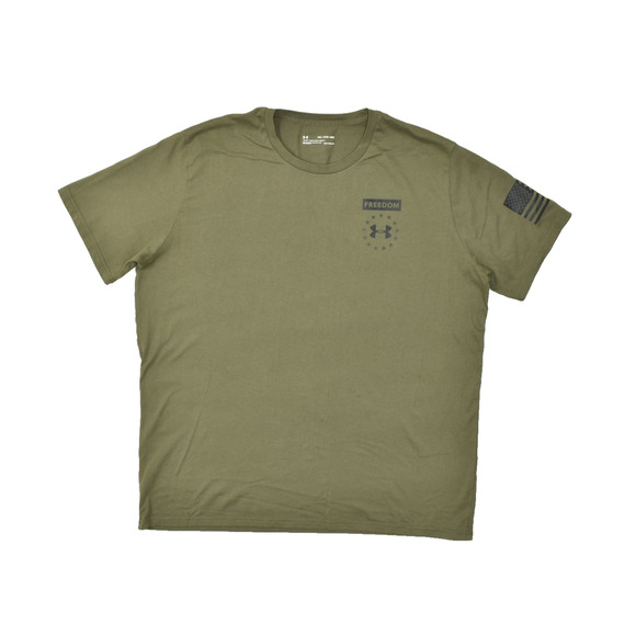 Under Armour Men's Freedom Eagle T-Shirt Short Sleeve Green Regular Size 2XL - Picture 1 of 8